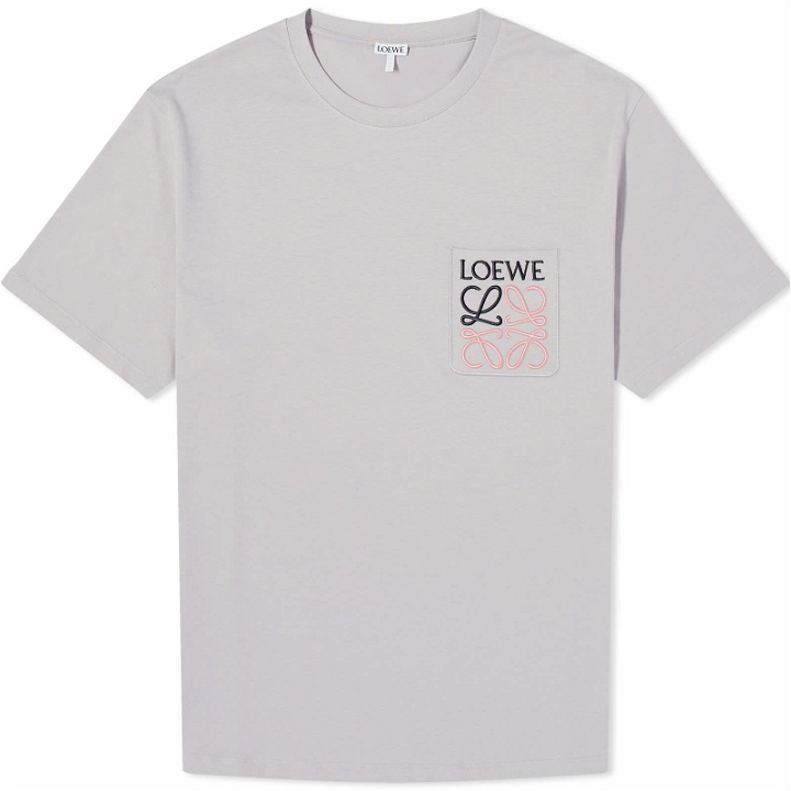 Photo: Loewe Men's Anagram Pocket T-Shirt in Medium Grey