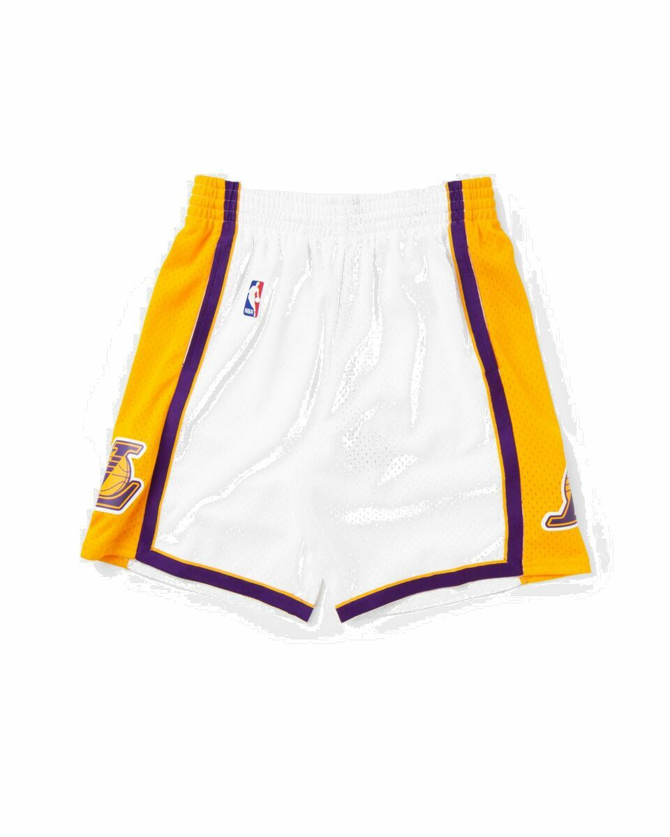 Photo: Mitchell & Ness Nba Swingman Shorts Los Angeles Lakers 2009 10 White - Mens - Sport & Team Shorts