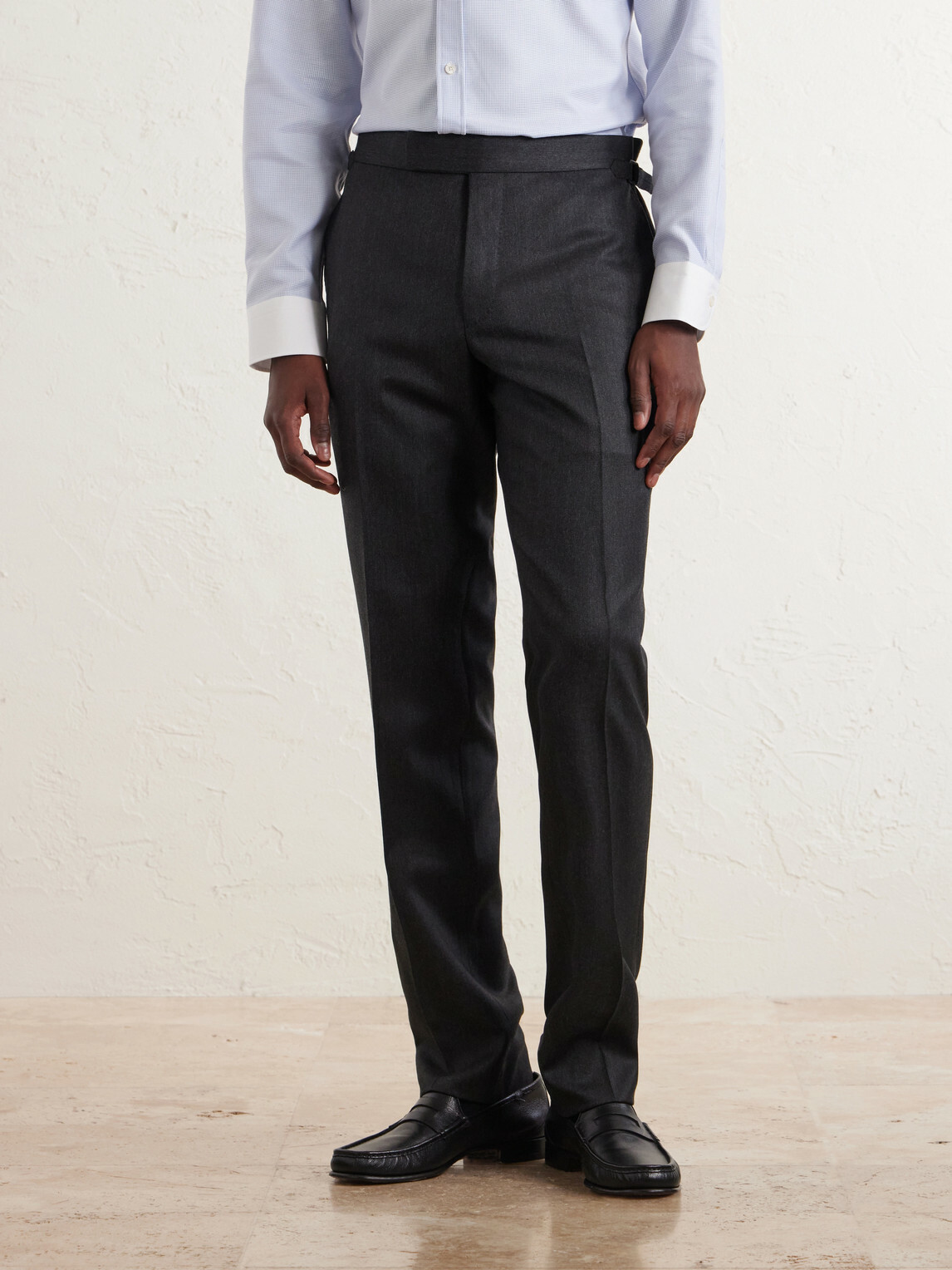 TOM FORD - Shelton Straight-Leg Wool-Twill Suit Trousers - Gray
