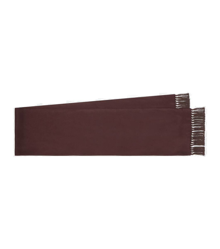 Photo: Loro Piana Fringed silk scarf