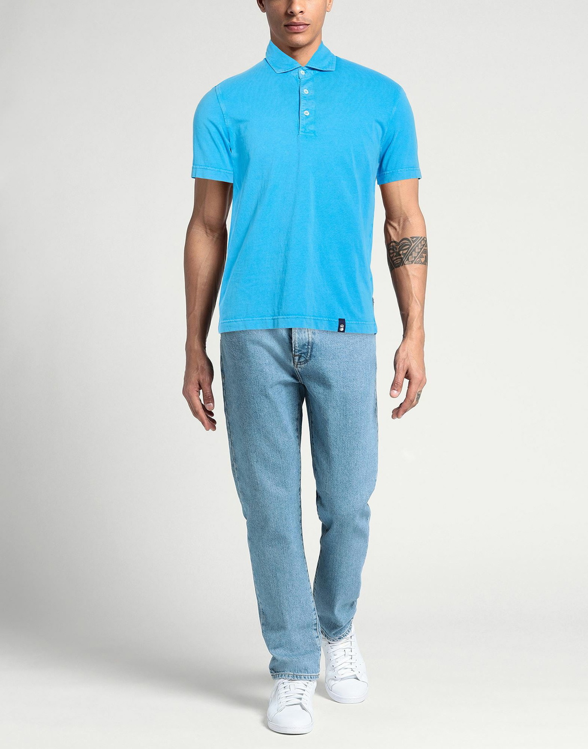 Drumohr Mens Polo shirt Azure