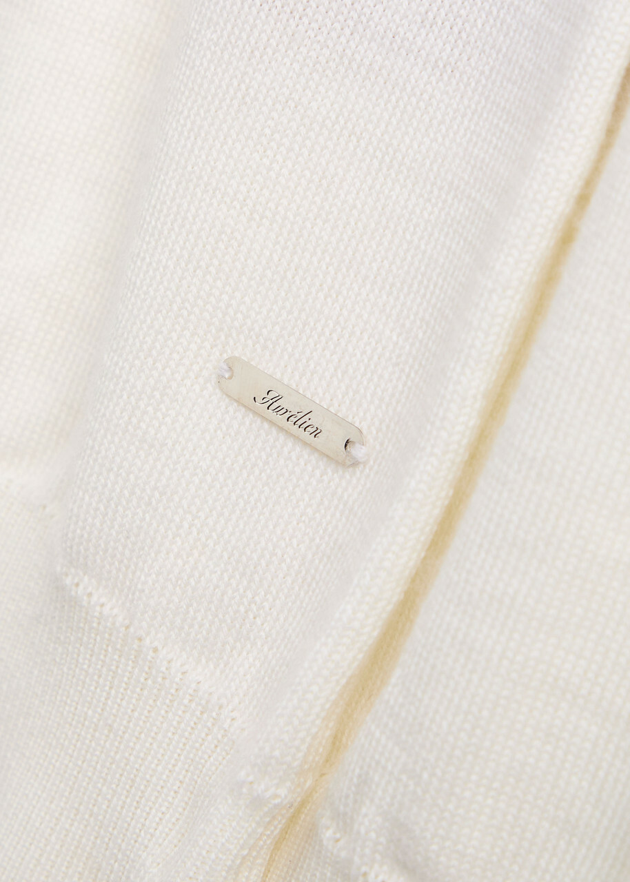 Aurélien Knit Merino Wool T-shirt Ivory