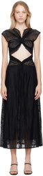 Beaufille Black Sassen Midi Dress
