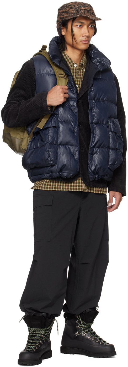 DAIWA PIER39 Navy Tech Backpacker Down Vest Daiwa Pier39