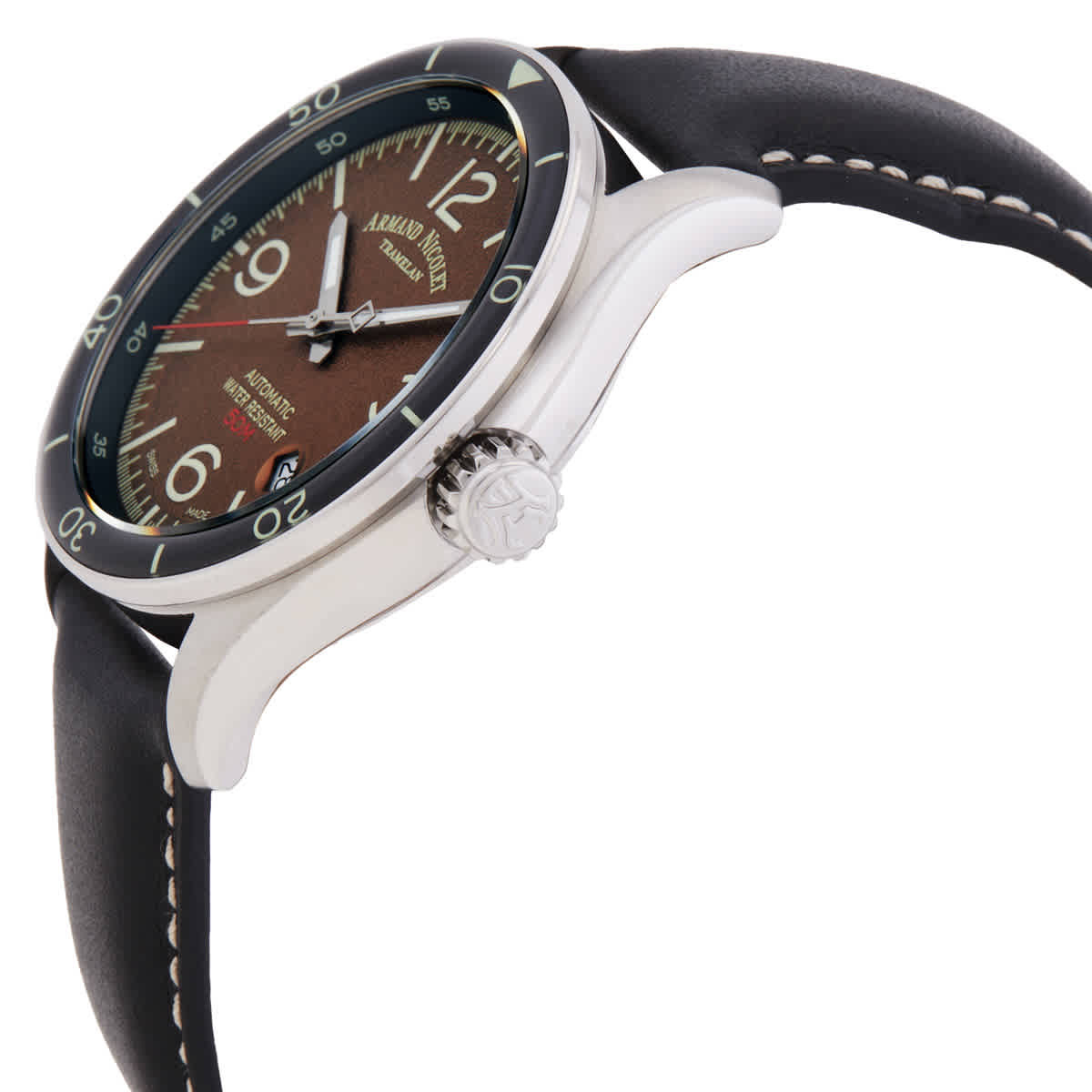 Armand Nicolet M2H Automatic Brown Dial Mens Watch A740HNA-MR-P140NR2