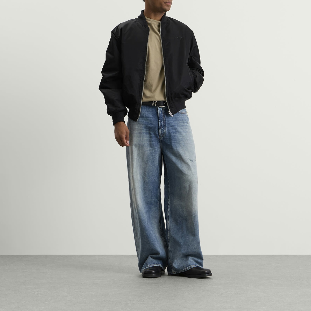 Diesel Men's Reversible Bomber Jacket in Black