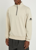 Moose Knuckles Hartsfield Half-zip Cotton Sweatshirt Ecru