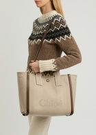 Chloe Carry Canvas Tote - Beige - One Size
