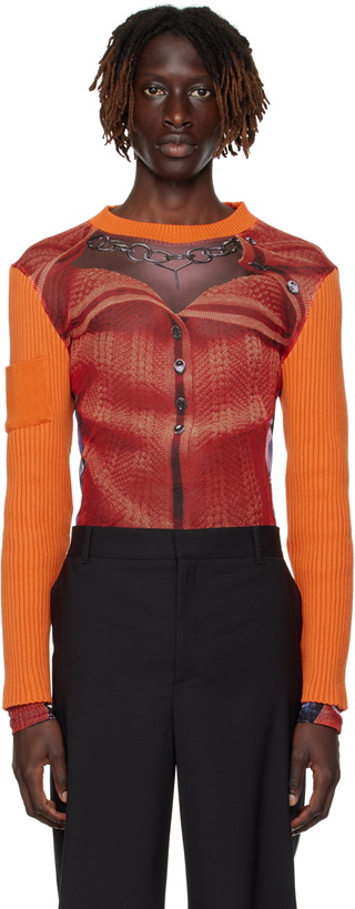 Photo: Y/Project Orange Jean Paul Gaultier Edition Long Sleeve T-Shirt