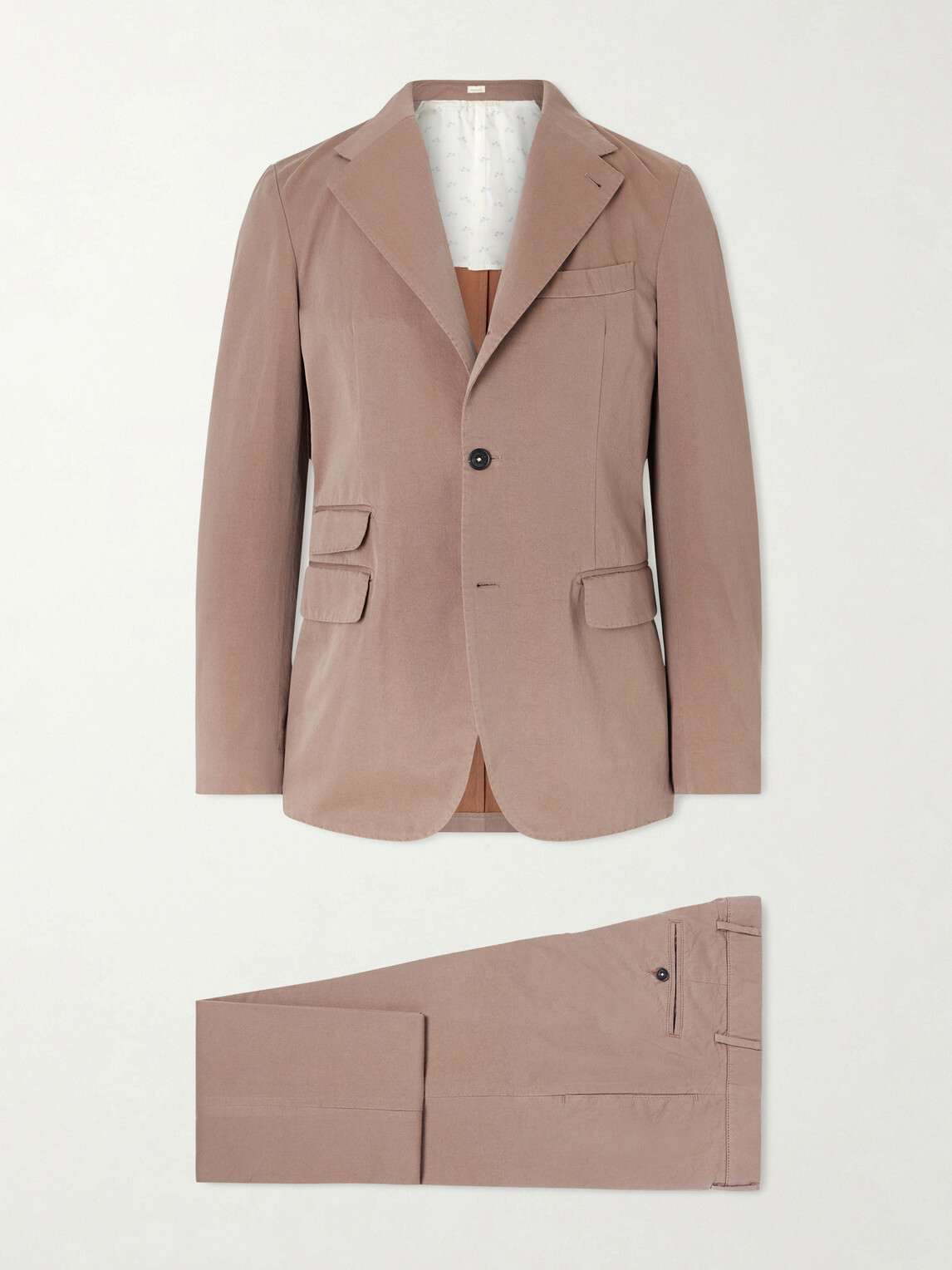 Massimo Alba - Sloop Cotton-Twill Suit - Brown
