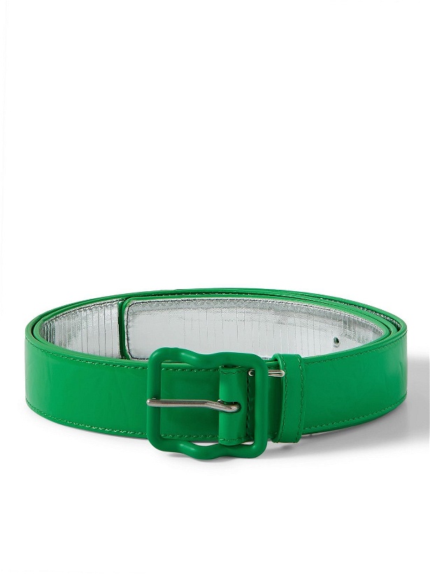 Photo: Bottega Veneta - 3cm Patent-Leather Belt - Green