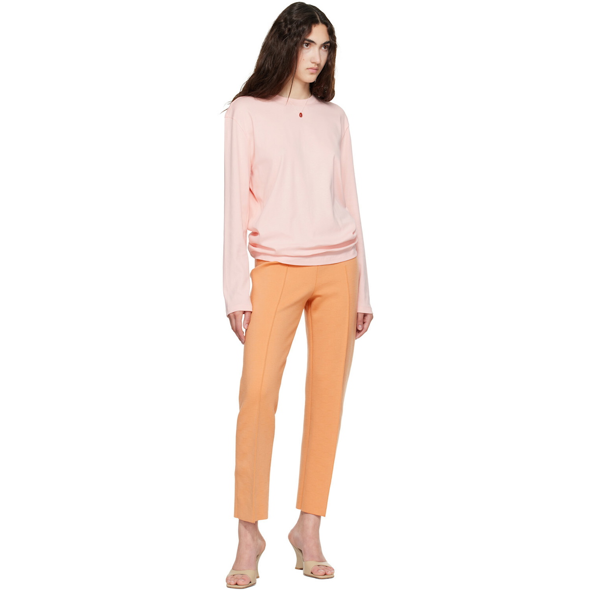 FLORE FLORE Pink Maggie Longsleeve T-shirt