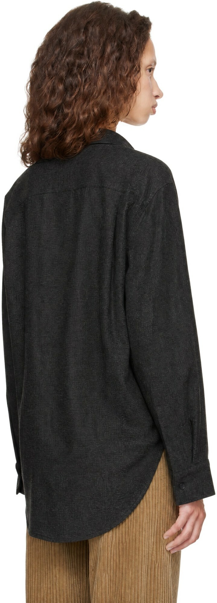 AGOLDE Gray Aris Wool Shirt