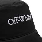 Off-White Men's Bookish Bucket Hat in Black/White