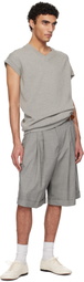 Hed Mayner Gray V Neck Vest