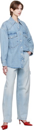 DARKPARK Blue Audrey Barrel Leg Carpenter Jeans