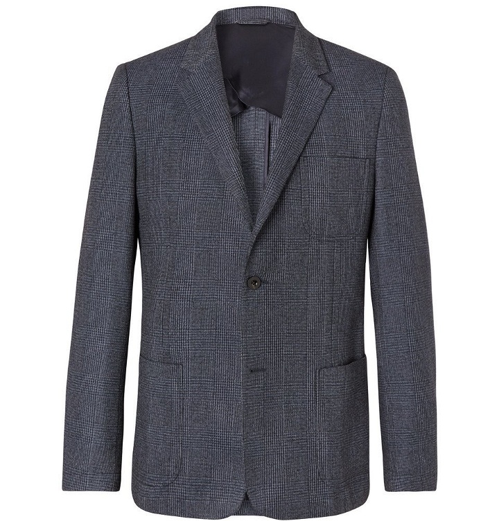 Photo: Mr P. - Navy Prince of Wales Checked Wool and Cotton-Blend Blazer - Men - Navy
