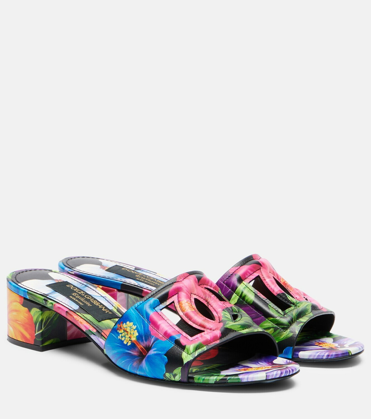 Dolce&Gabbana Karol DG floral mules