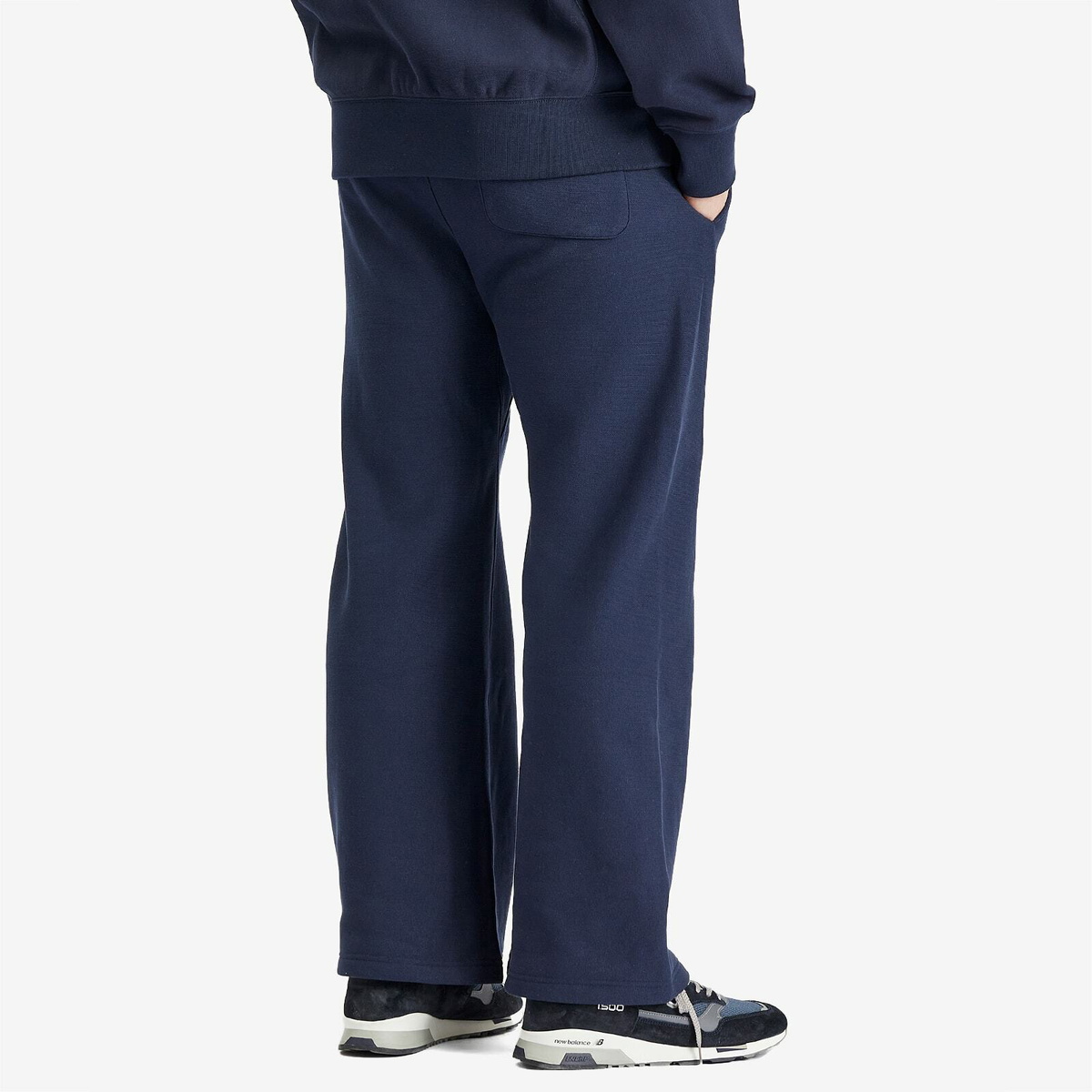 Champion Men's Reverse Weave Straight Hem Sweatpants in Blue