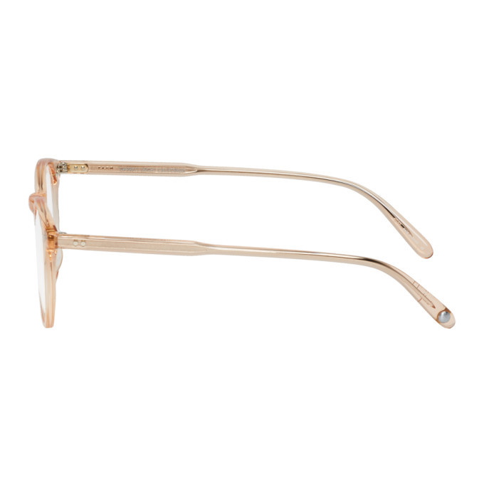 Garrett Leight Pink Transparent Winward Glasses
