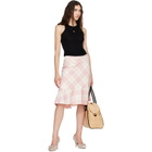 Vivienne Westwood Pink & Off-White Adder Midi Skirt