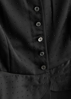 High Flirt Crystal-embellished Satin Waistcoat Black