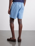 Portuguese Flannel - Straight-Leg Denim Drawstring Shorts - Blue