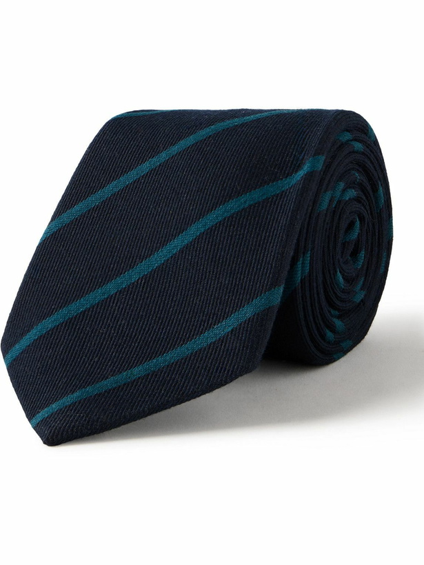 Photo: Paul Smith - 8cm Striped Wool and Silk-Blend Twill Tie