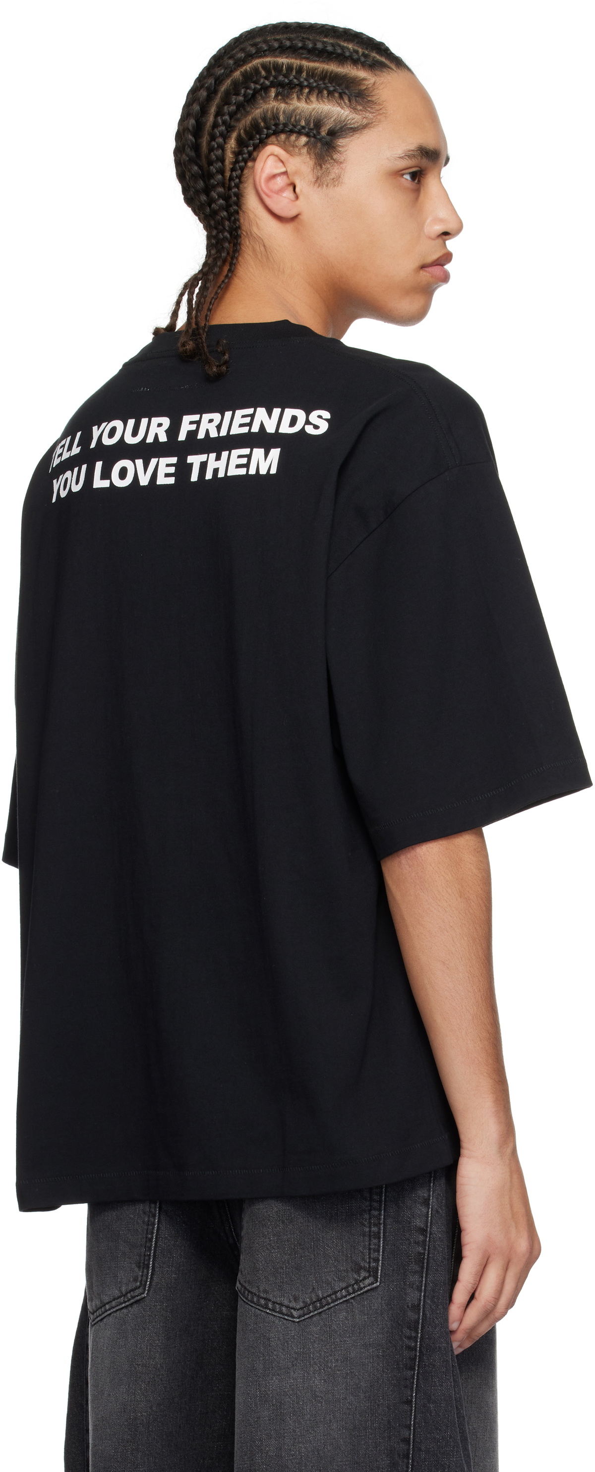 Stolen Girlfriends Club Black Anime Best Friend Relaxed T-shirt