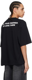 Stolen Girlfriends Club Black Anime Best Friend Relaxed T-shirt