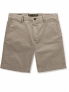 Incotex - Slim-Fit Stretch-Cotton Twill Bermuda Shorts - Brown