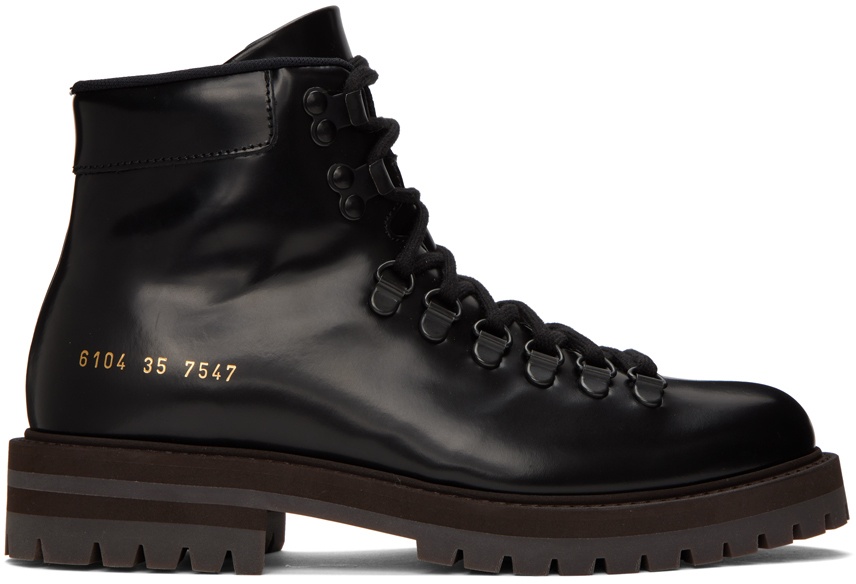 Photo: Common Projects Black Hiking Ankle Boots