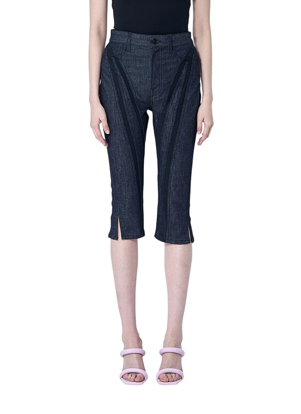 Photo: Mugler Capri Denim Cropped Pants