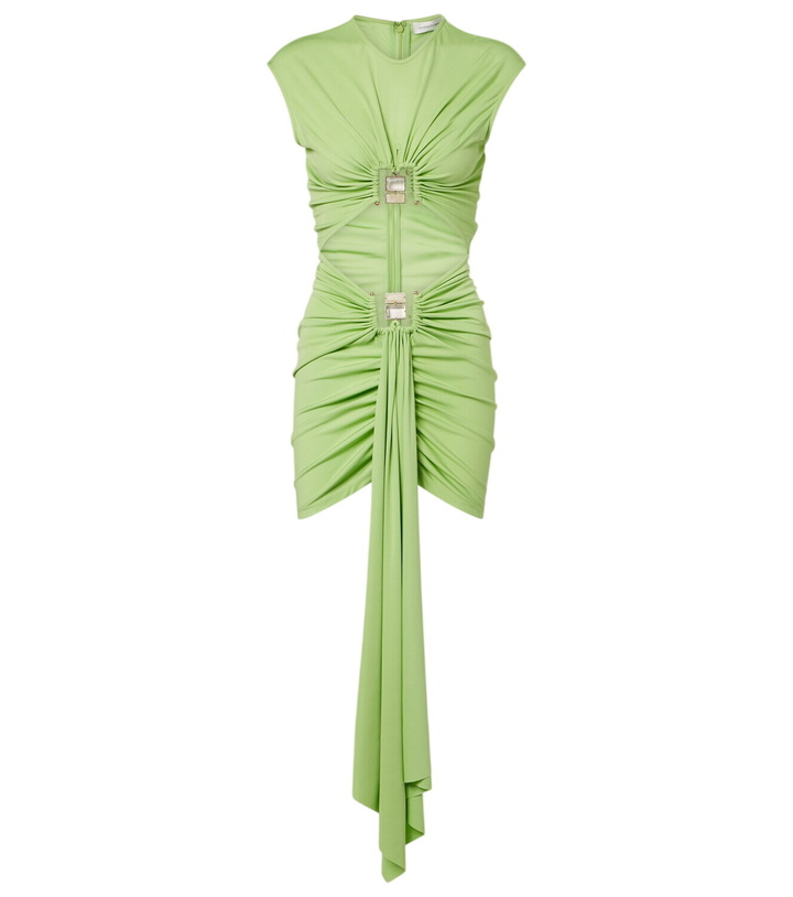 Photo: Christopher Esber Bezel Quartz cutout jersey minidress