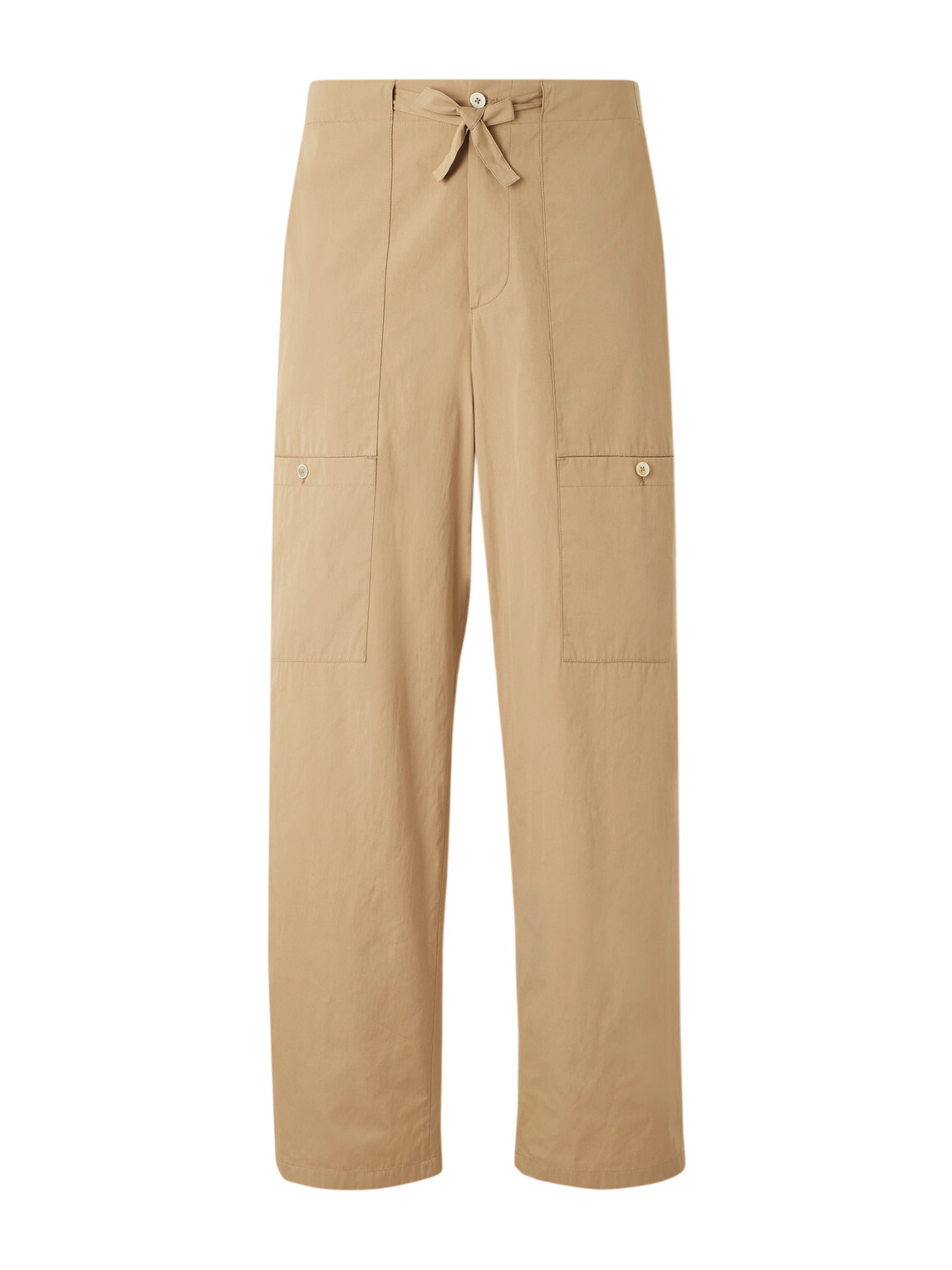 Jil Sander - Straight-Leg Belted Satin Cargo Trousers - Black Jil