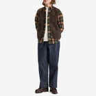 Universal Works Men's Wool Fleece Zip Gilet - Presented by END. in Brown