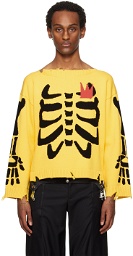 Charles Jeffrey LOVERBOY Yellow Slash Sweater