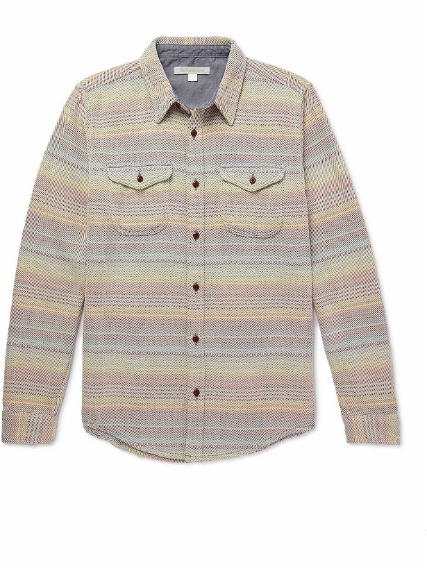 Photo: Outerknown - Blanket Striped Organic Cotton-Jacquard Shirt - Multi