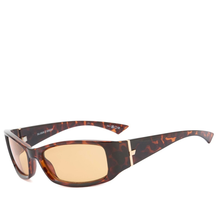 Photo: Le Specs Du Jour Sunglasses in Tort/Mustard Mono 