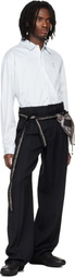 Kiko Kostadinov Black Tarhos Pleated Trousers