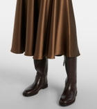Altuzarra Ames silk satin midi skirt