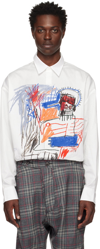 Photo: Études White Jean-Michel Basquiat Edition Illusion Poedi Shirt