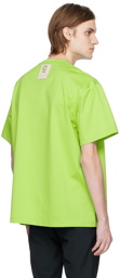 Wooyoungmi Green Leather Patch T-Shirt