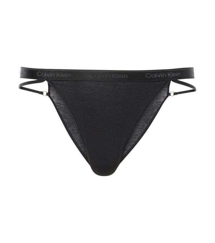 Photo: Nensi Dojaka x Calvin Klein logo briefs