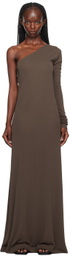 BITE Brown Point Maxi Dress