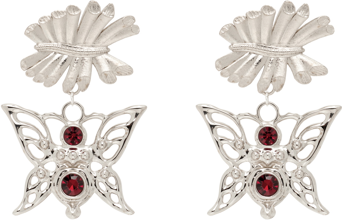 Chopova Lowena Barbed Bug Drop Earrings