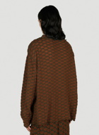 Isa Boulder - Sphere Knit Long Sleeved Cardigan in Brown