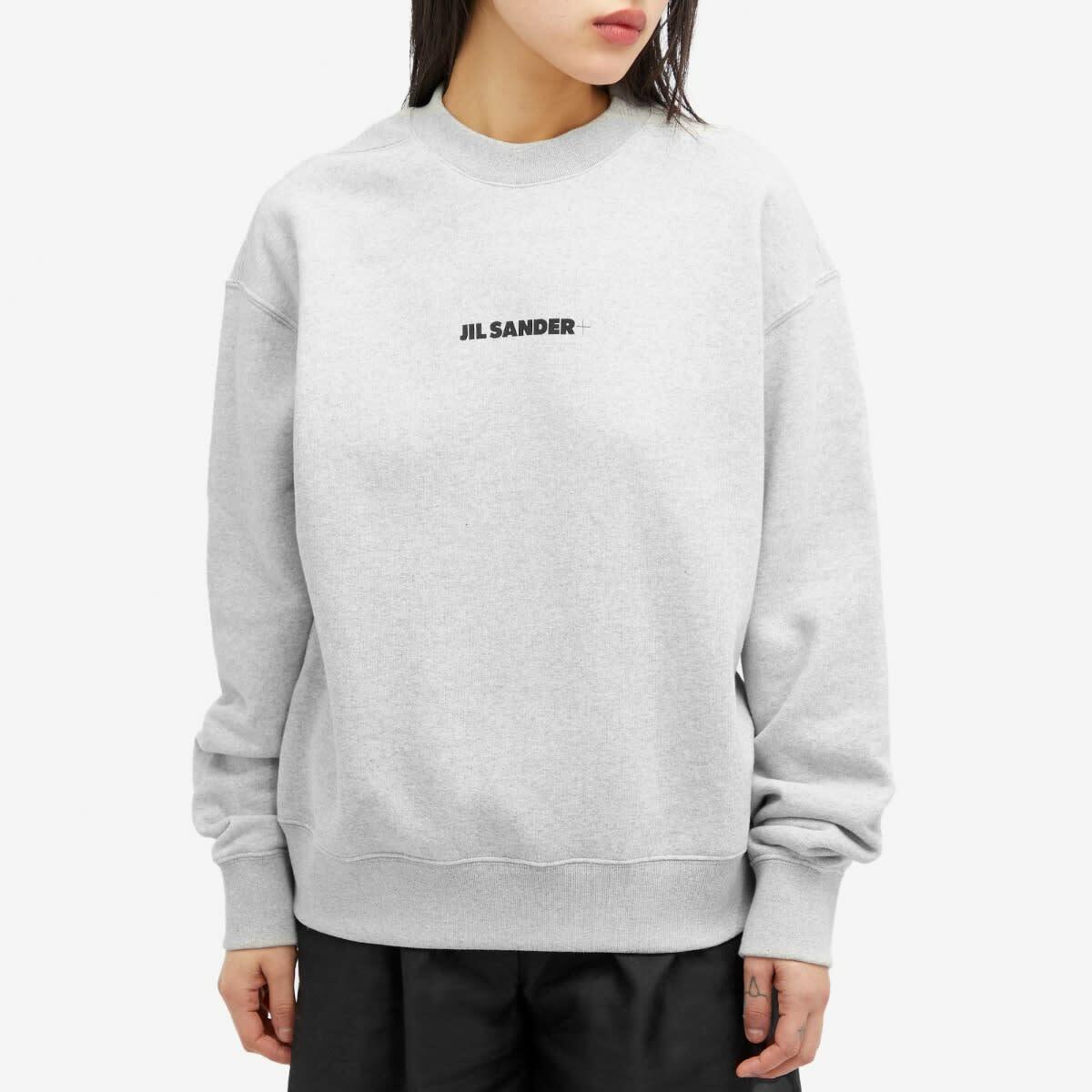 Jil Sander+ Women's Logo Sweatshirt in Powder Grey