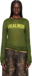 Martine Rose Green Fine Intarsia Sweater