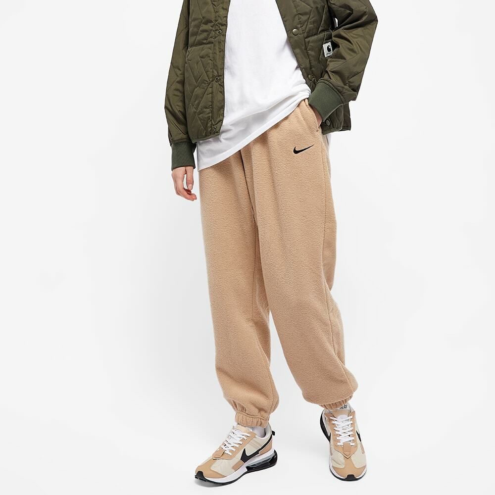 Nike Women's Essentials Plush Fur Jogger in Hemp/Black Nike